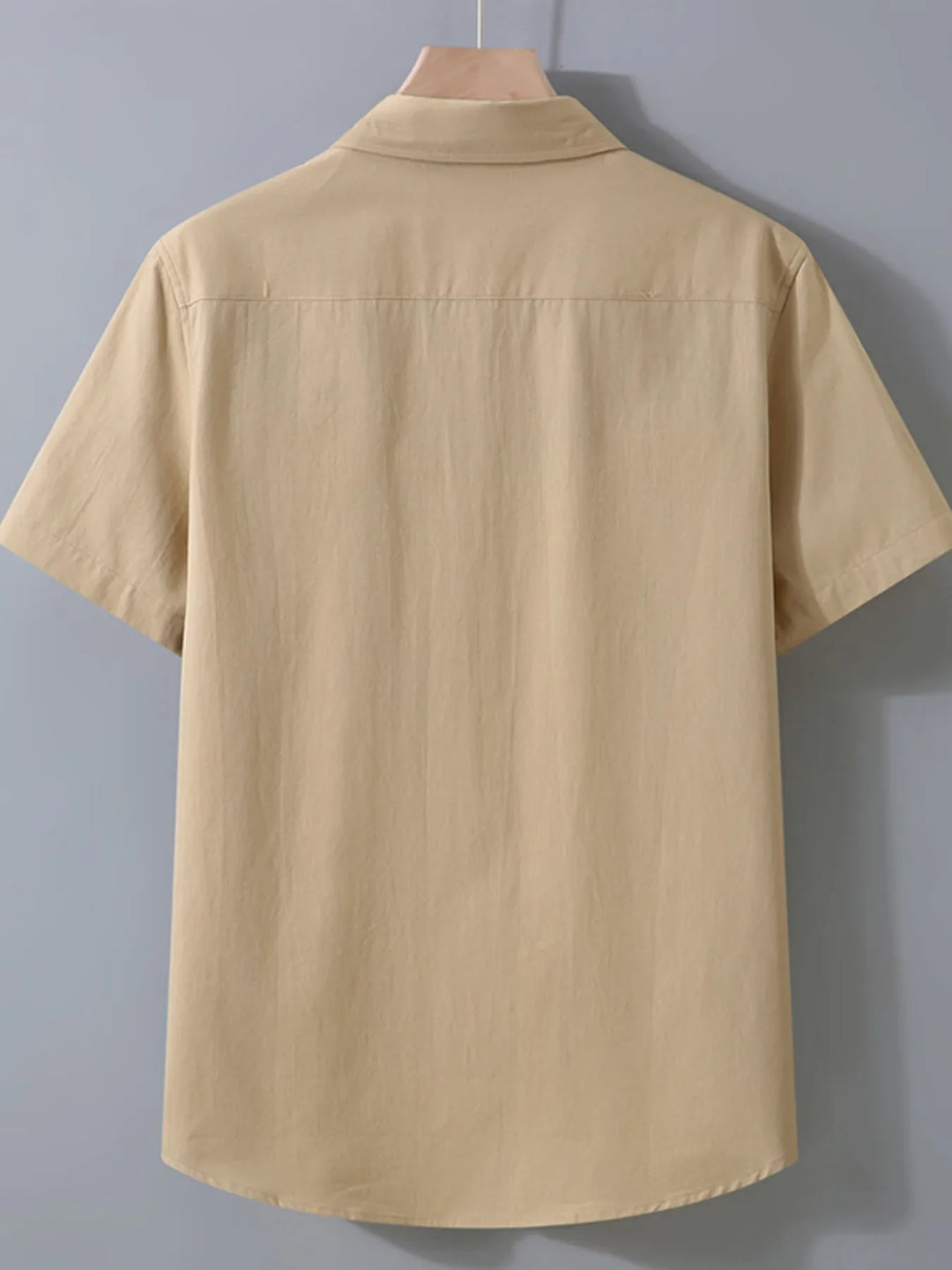 Men's Plus Size Button Up Short Sleeve Shirt