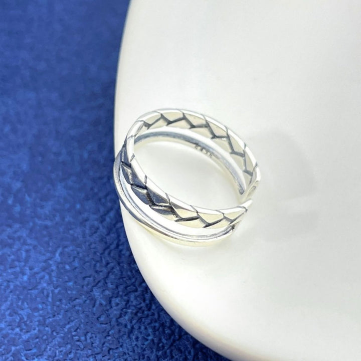 925 Sterling Silver Open Cuff Ring
