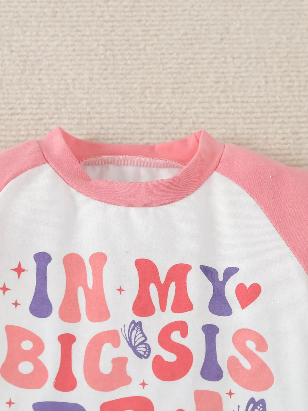 Children's Letter Graphic Tee and Shorts Set