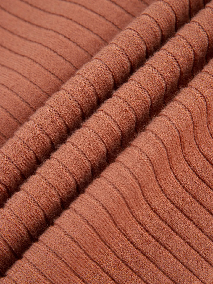 Rib Knit Button Front Dolman Sleeve Sweater Cardigan