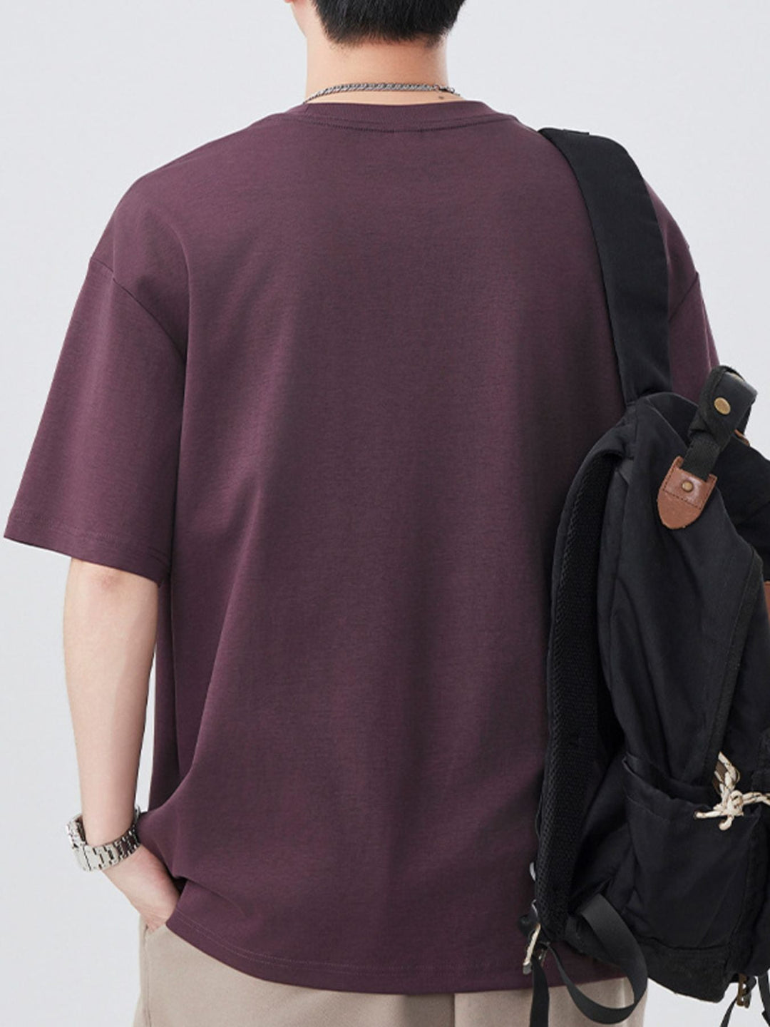 Men's Plus Size Round Neck Short Sleeve T-Shirt