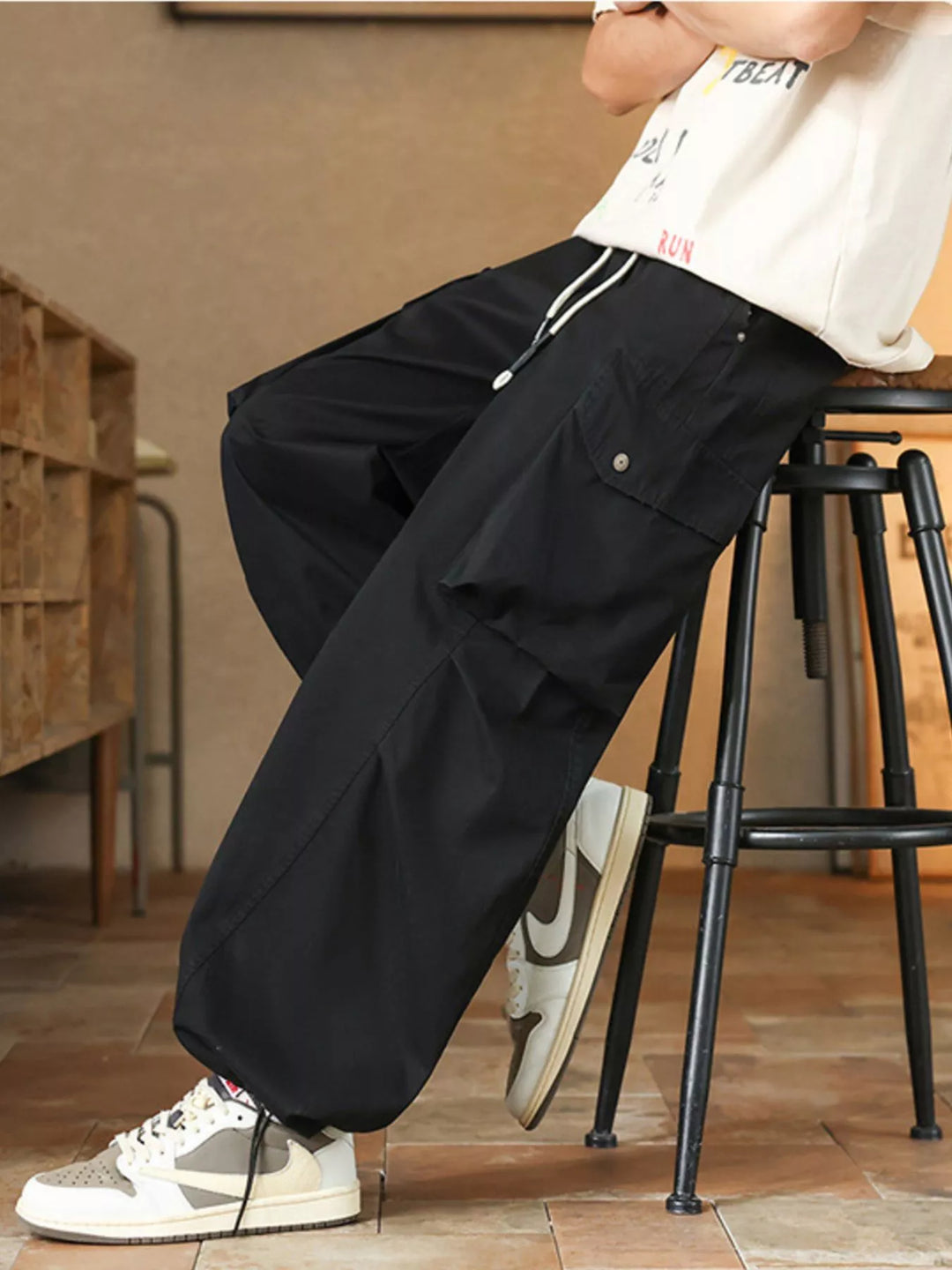 Men's Plus Size Casual Loose Fit Cargo Pants