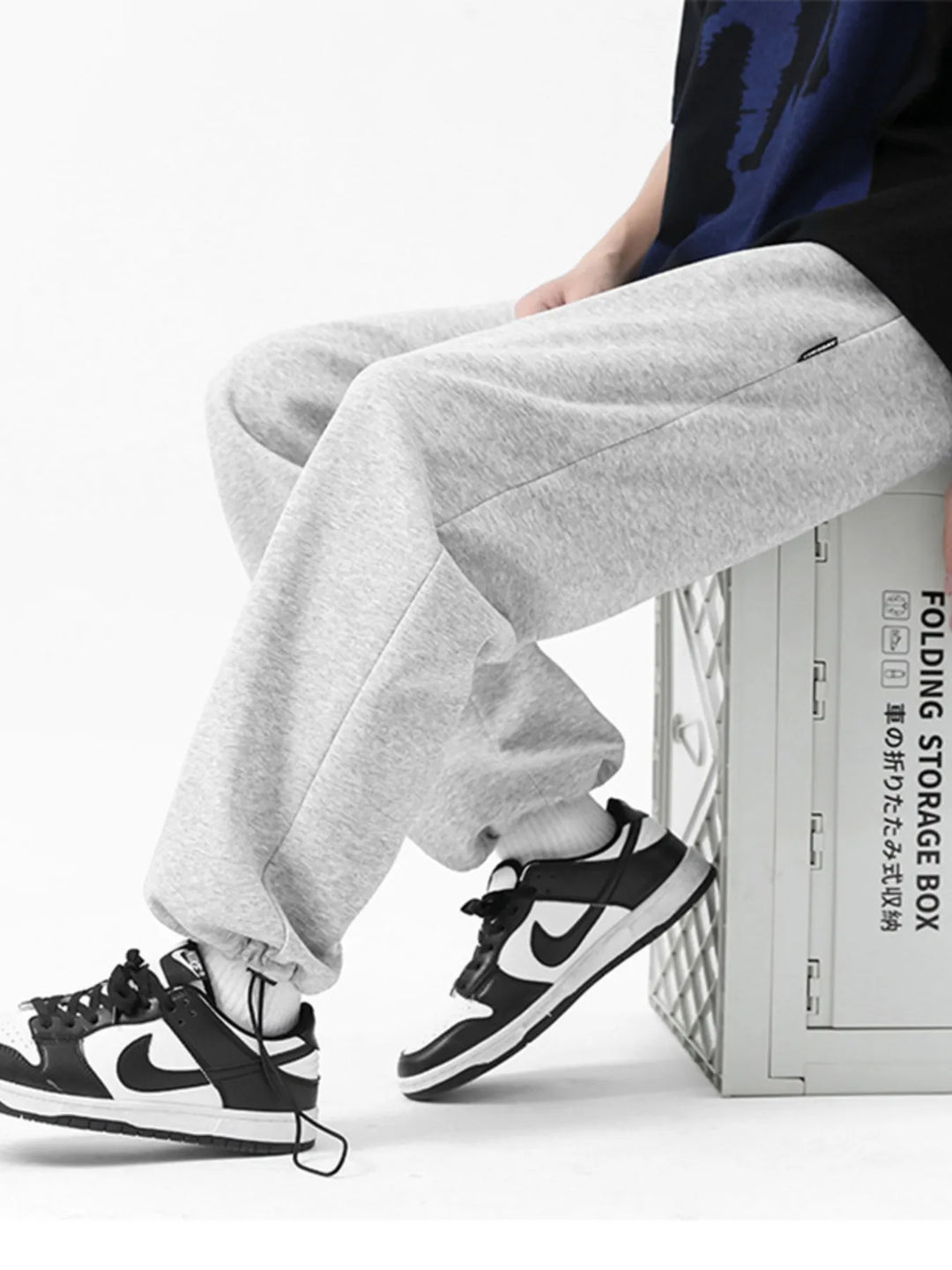 Men's Full Size Loose Fit Casual Drawstring Pants Plus Size