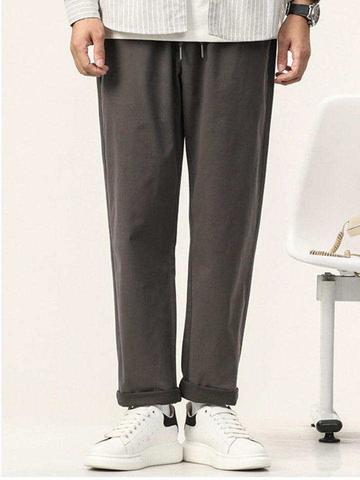 Men's Plus Size Casual Straight-Leg Pants
