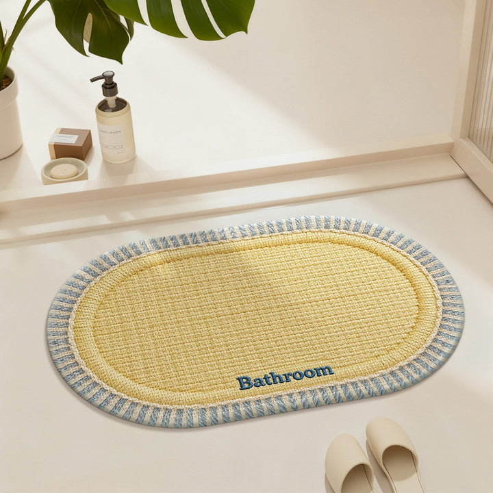 Water-absorbent Stain-resistant Non-slip Household Bathroom Floor Mat