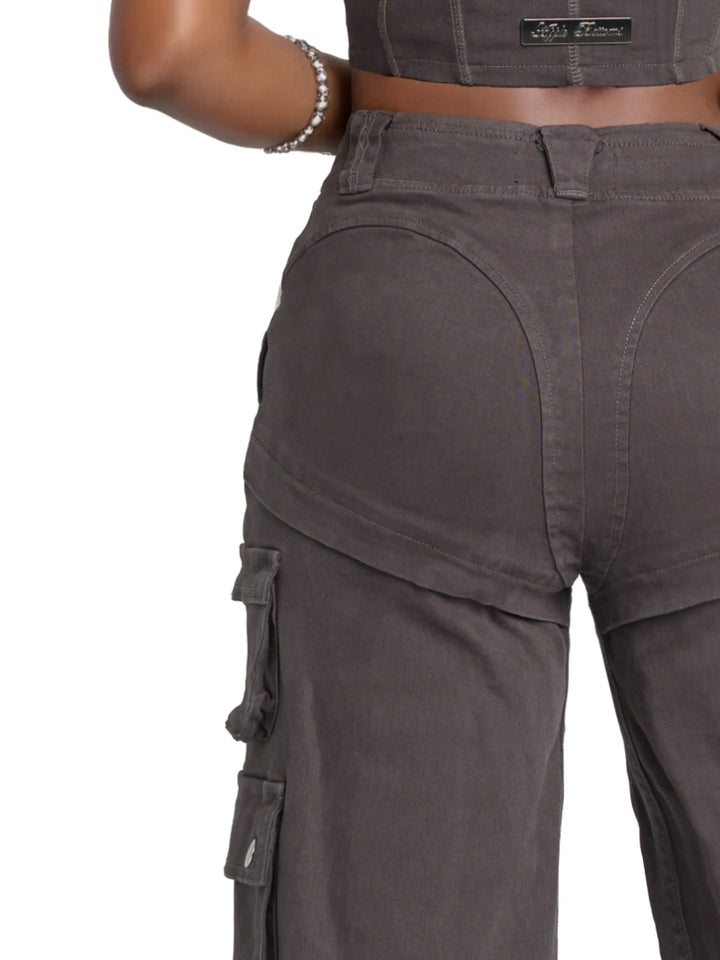 Low-Rise Twill Cargo Pant