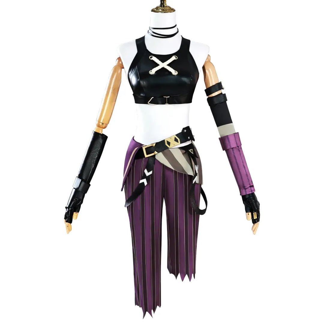 Arcane Jinx Cosplay Costume – LOL Season 2 Loli Outfit with Wig & Accessories