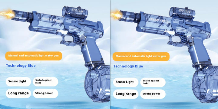 Fire Rat Electric Water Pistol Cool Light Full Automatic Water Spray Gun Summer Toy Sports Entertainment Children Gifts AC223