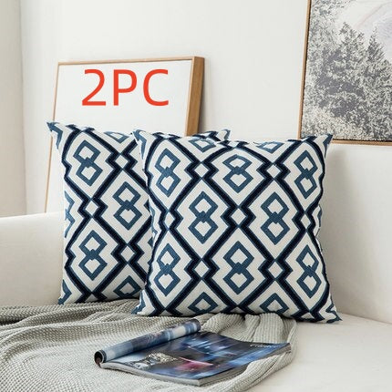 Classical embroidered home pillow without core