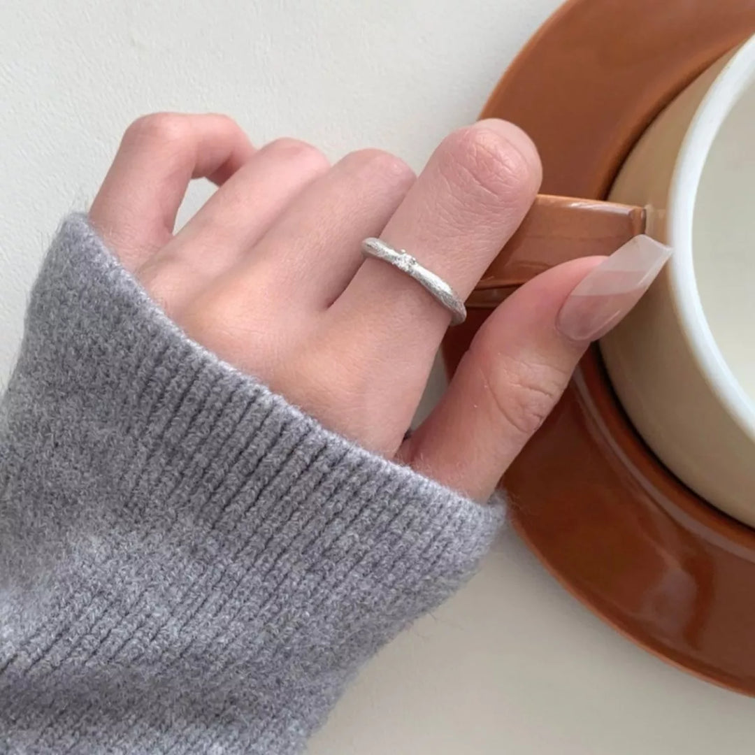 925 Sterling Silver Zircon Ring