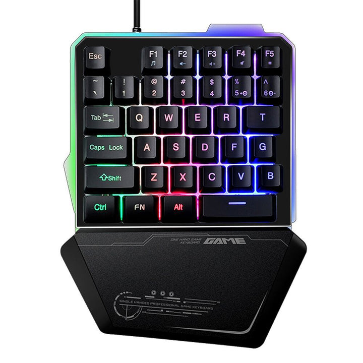 One-handed RGB Mechanical Gaming Keypad