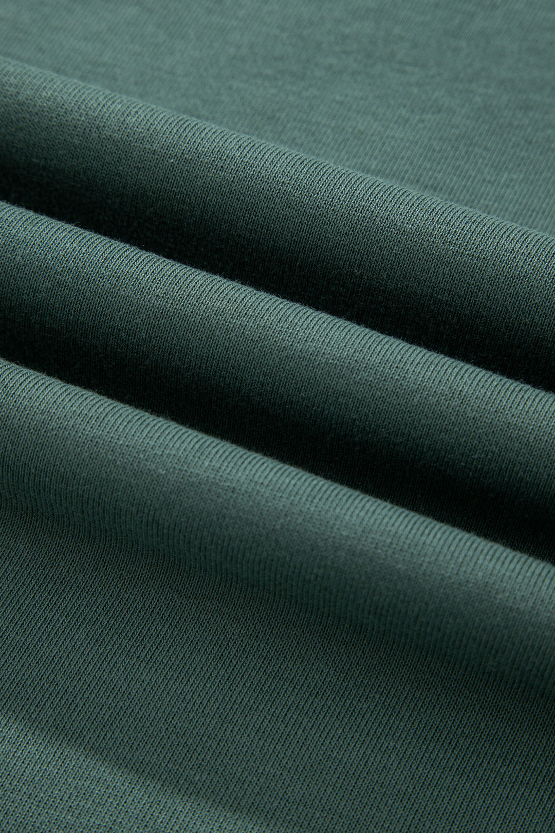 Green Bay Solid Color Oversize Slit Sweatshirt Ribbed Leggings 2pcs Set