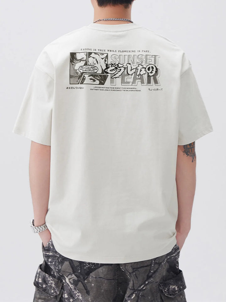 Men's Plus Size Round Neck Short Sleeve T-Shirt