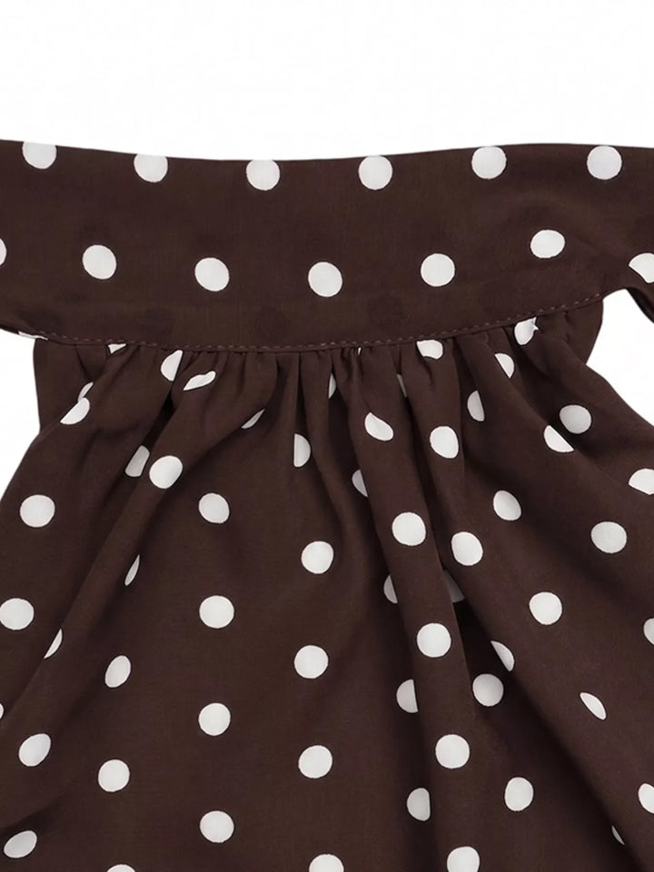 Polka Dot Halter Neck Mini Dress