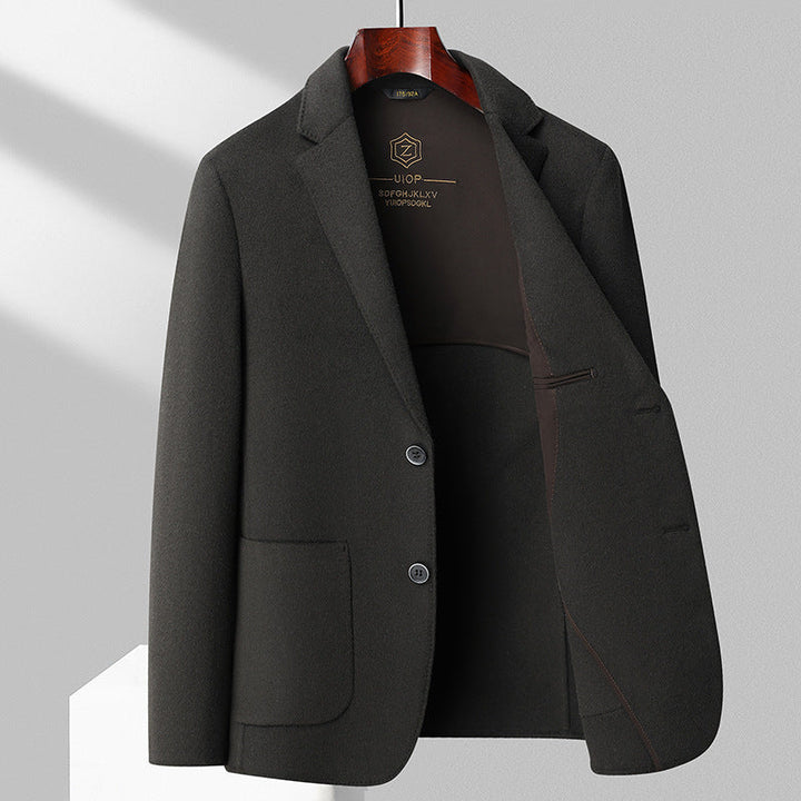 Simple Business-Casual Double-Faced Wool Coat
