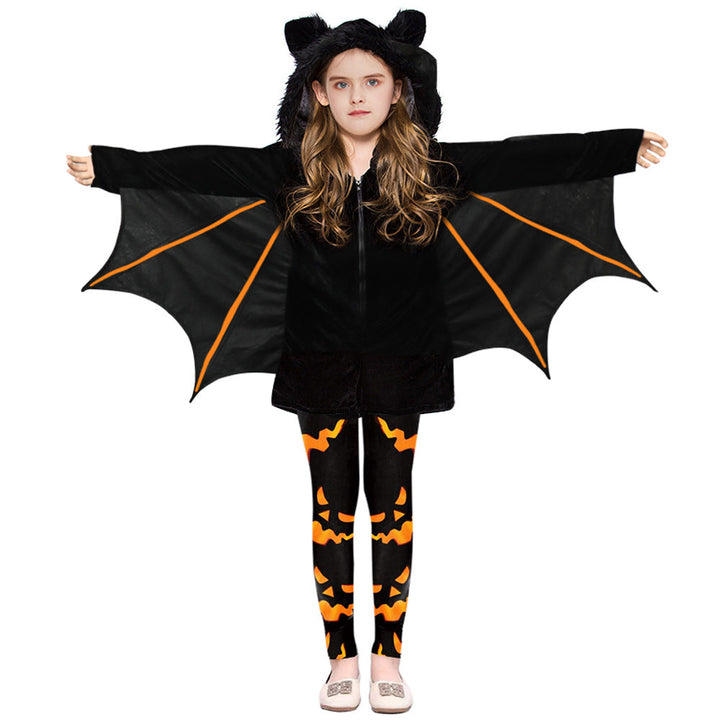 New Halloween Kids Costume Bat Cape