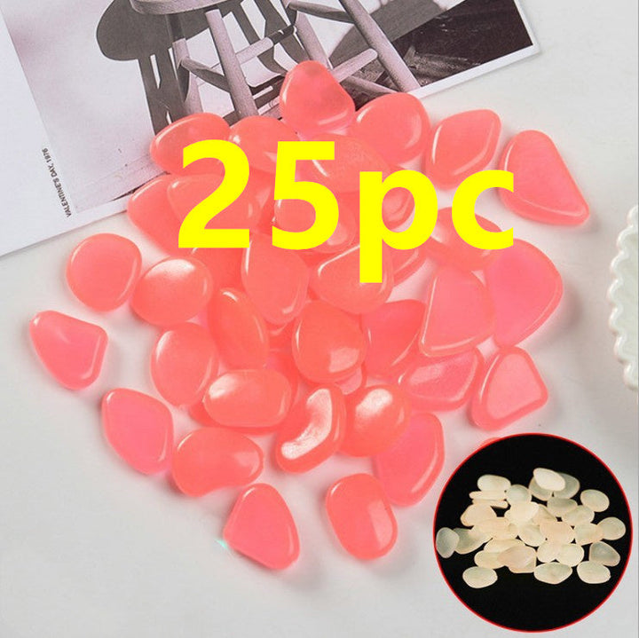 Luminous Stones Fluorescent Aquarium Pebbles Fish Tank Garden Luminous Stones