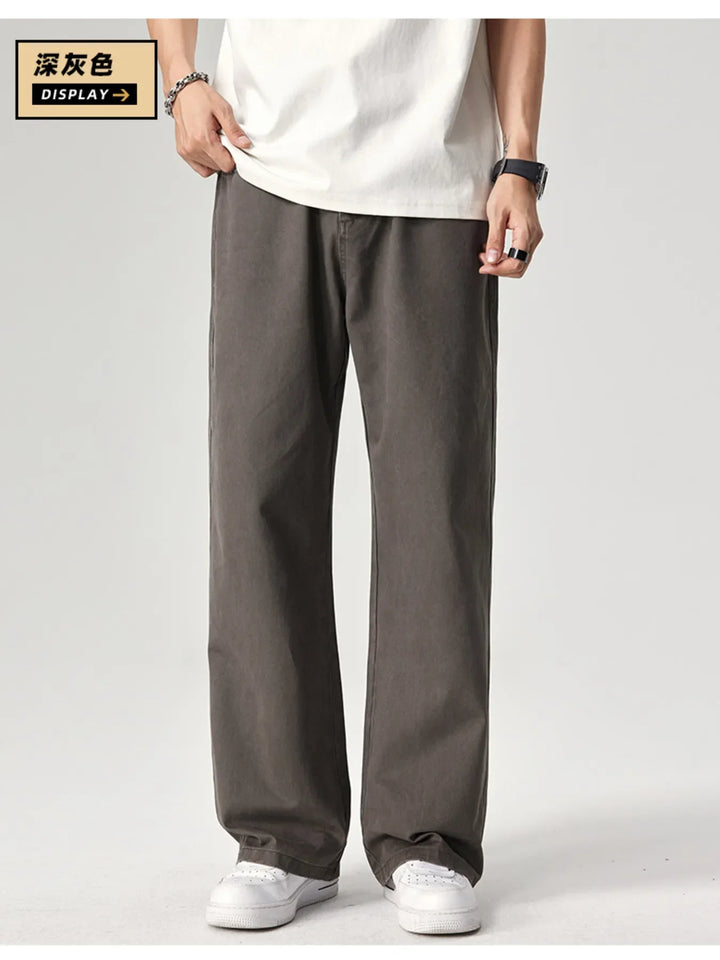 Men's Plus Size Wide Leg Pants
