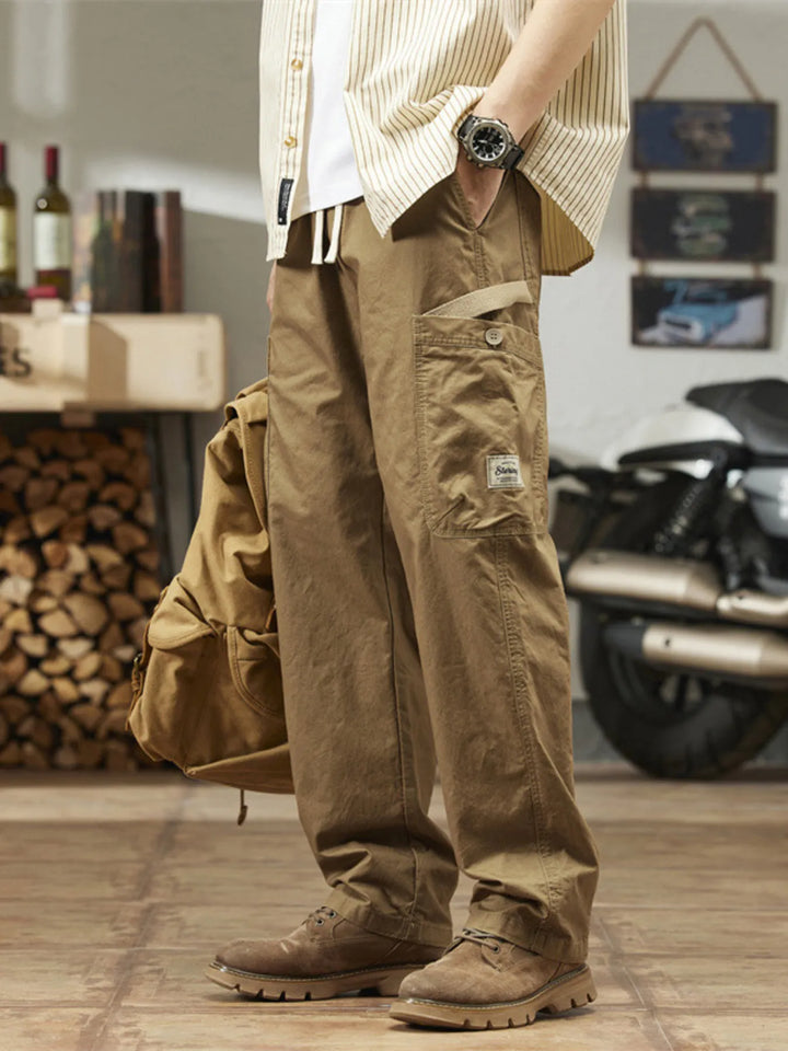 Men's Plus Size Wide Leg Cargo Pants
