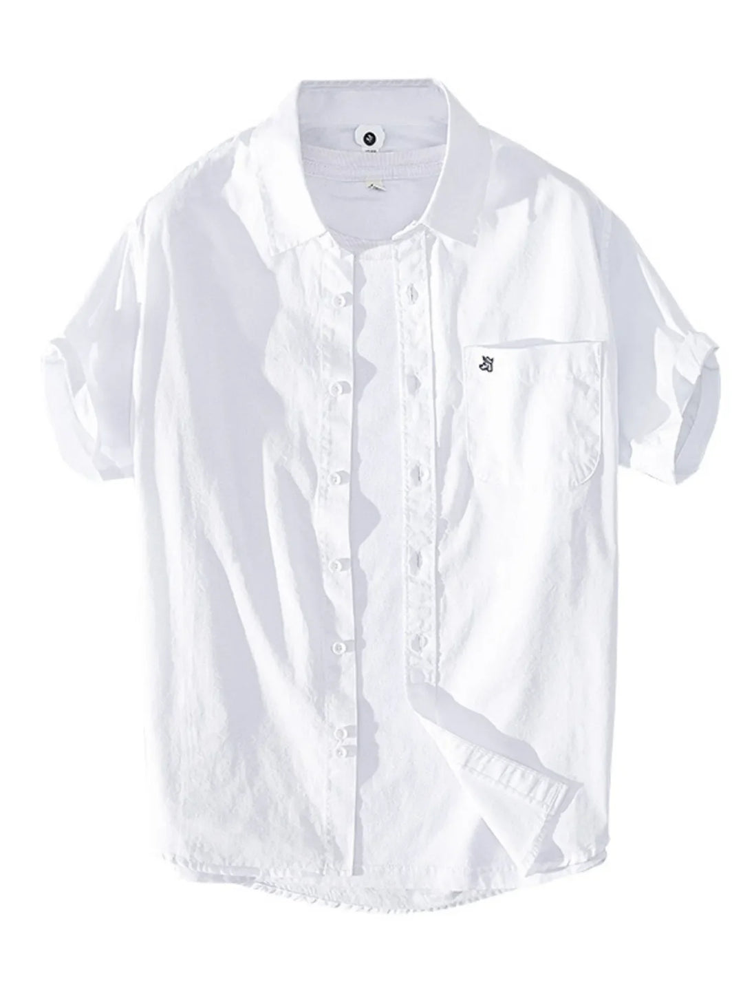Men's Plus Size Button Up Short Sleeve Shirt