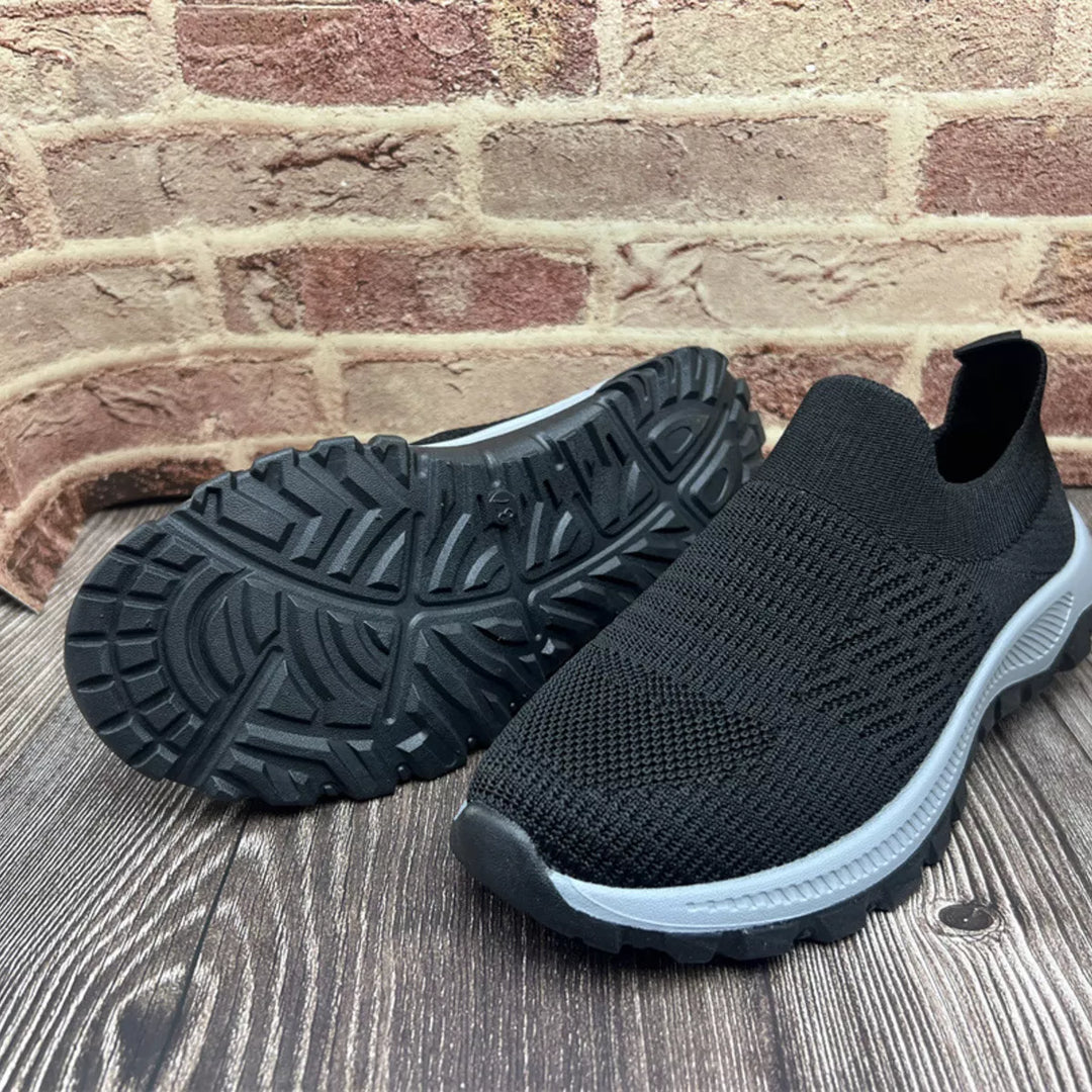 Round Toe Mesh Slip-Ons