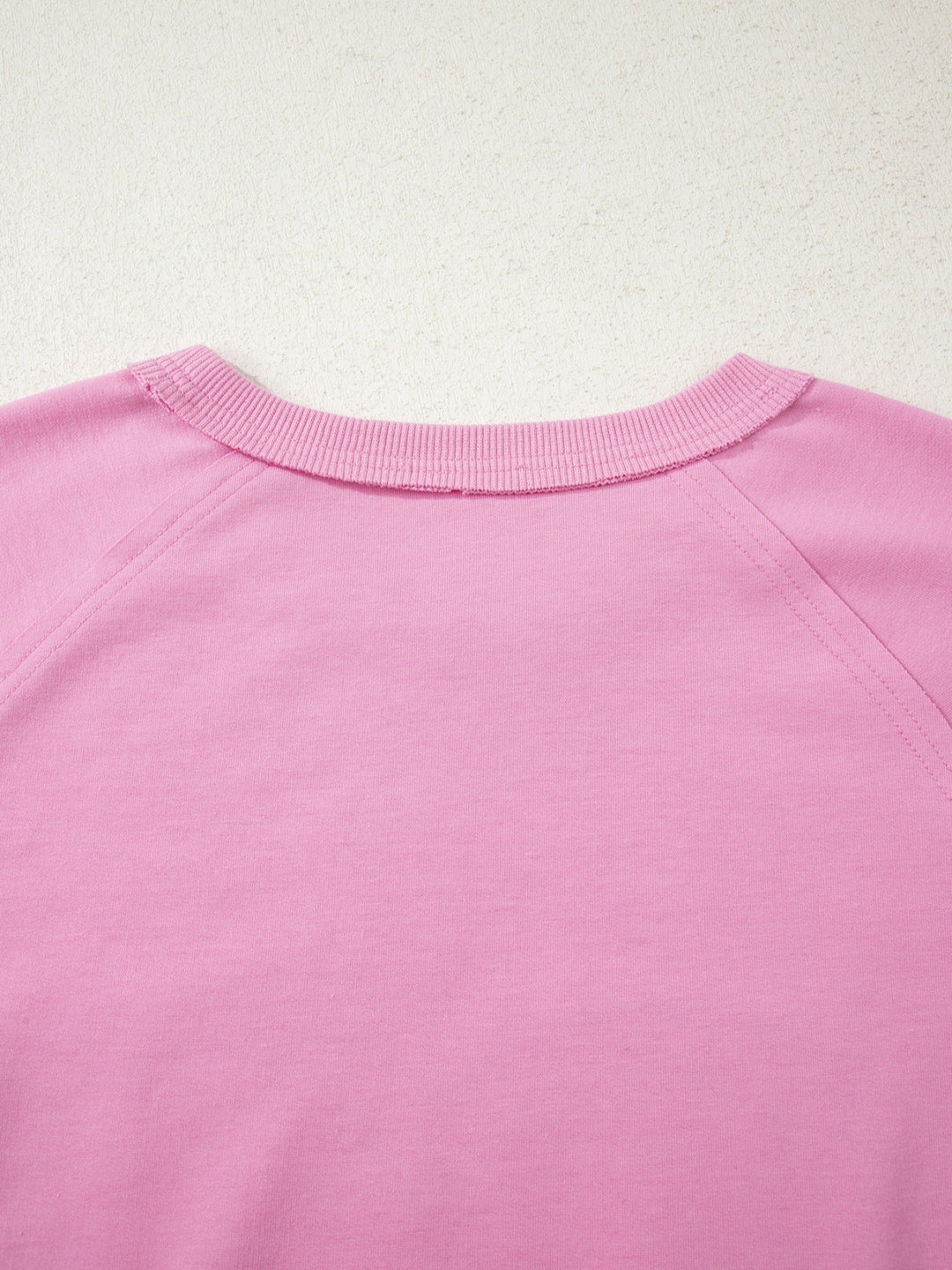 Heart Pattern Long Sleeve Patchwork Top