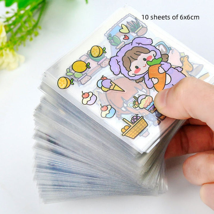 Non-duplicate PET Journal Stickers