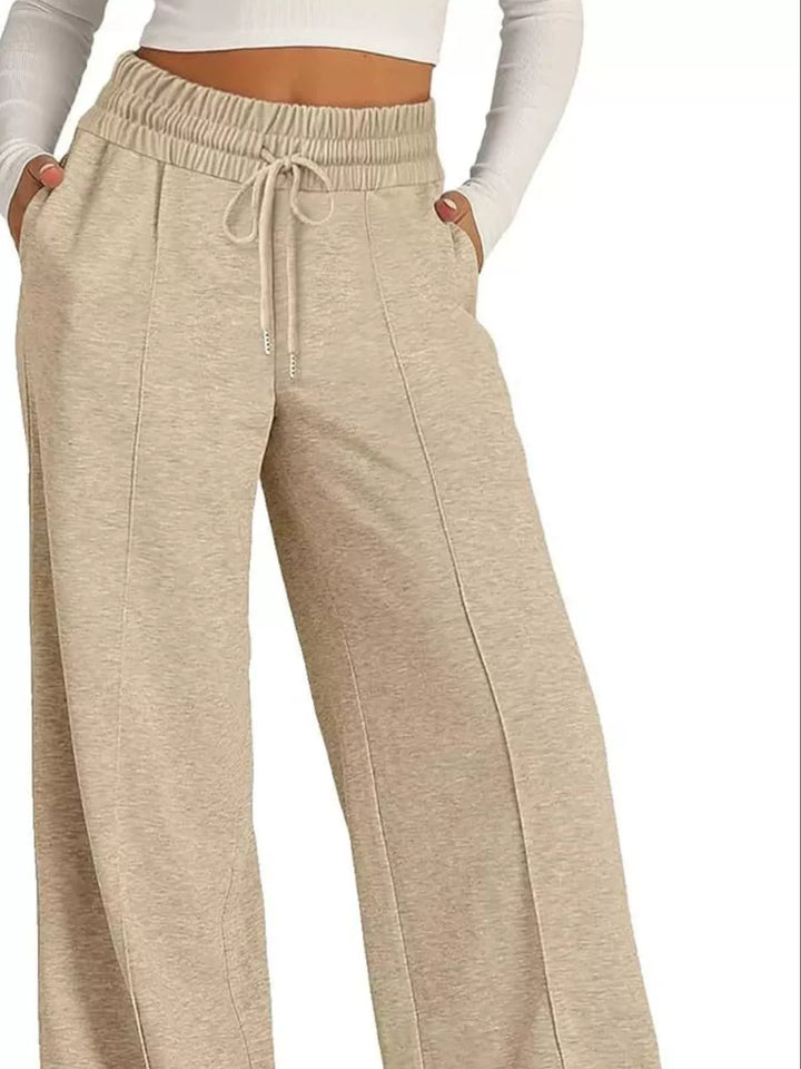 Wide Leg Drawstring Pants