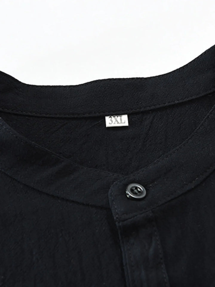 Men's Plus Size Button Down Half Sleeve Shirt