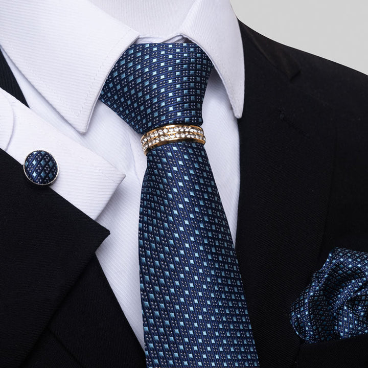 Multi Colored Striped Floral Mens Tie