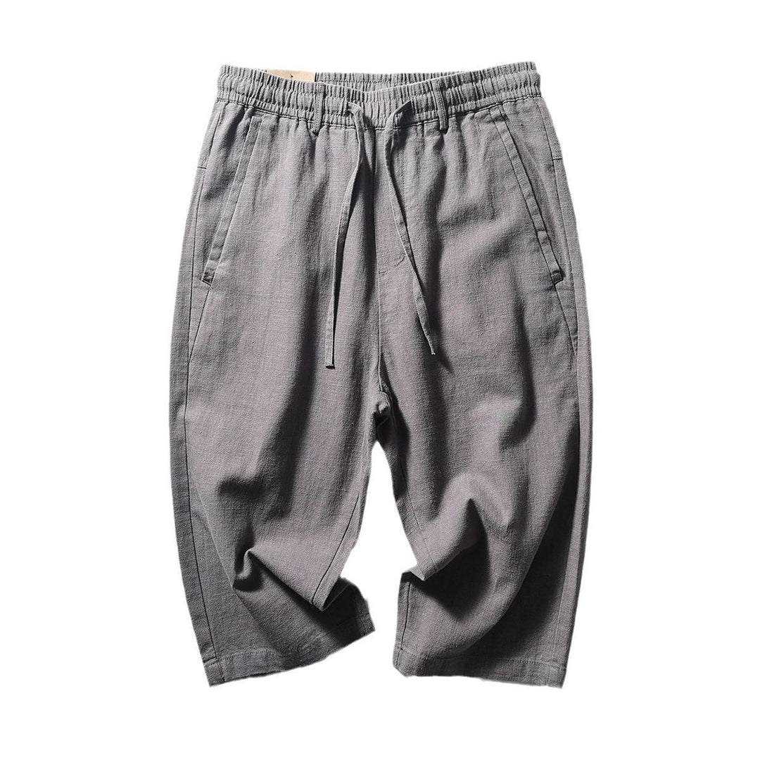 Casual Cool Breathable Cotton Linen Capri Pants