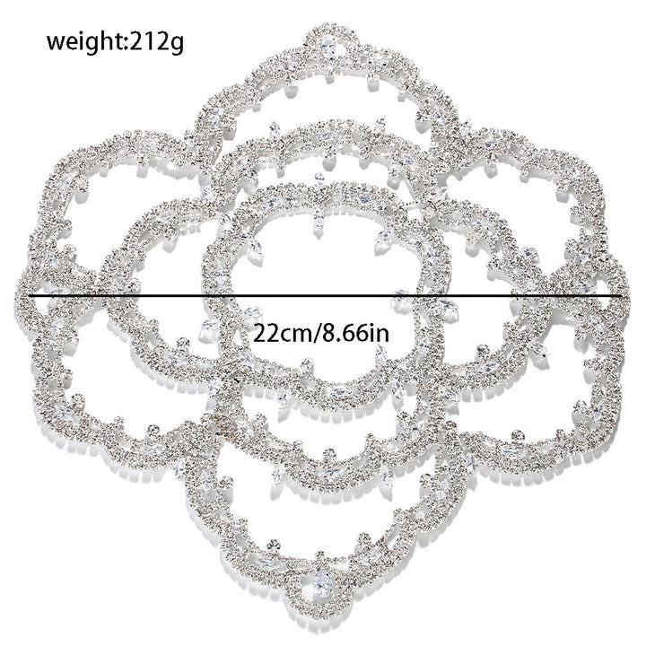 Floral Temperament Retro Bride Headband Rhinestone