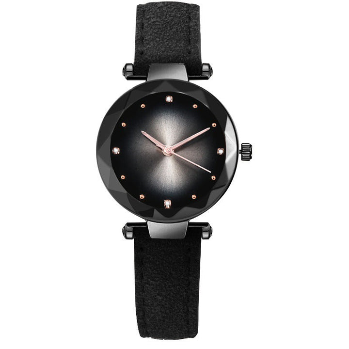 Fashionable Leather Belt Casual Colorful Womens Quartz Watch
