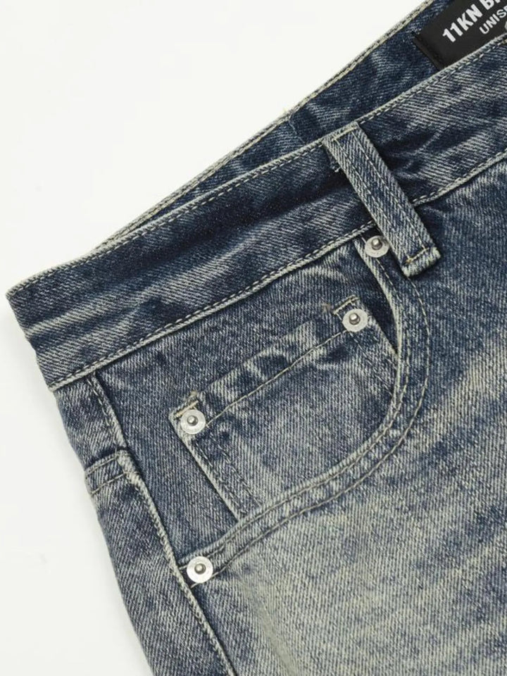 Men's Distressed Flare Jeans