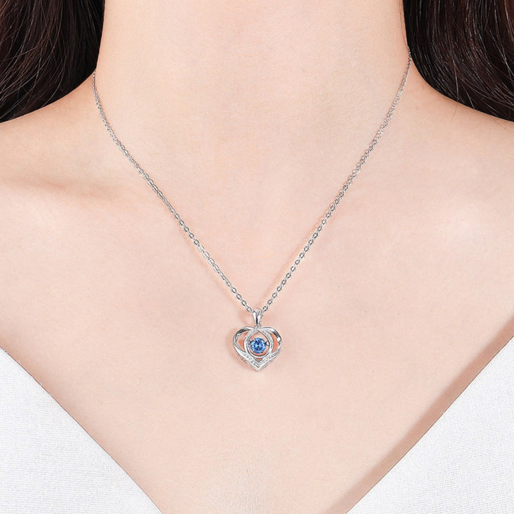 925 Sterling Silver Heart Pendant Necklace