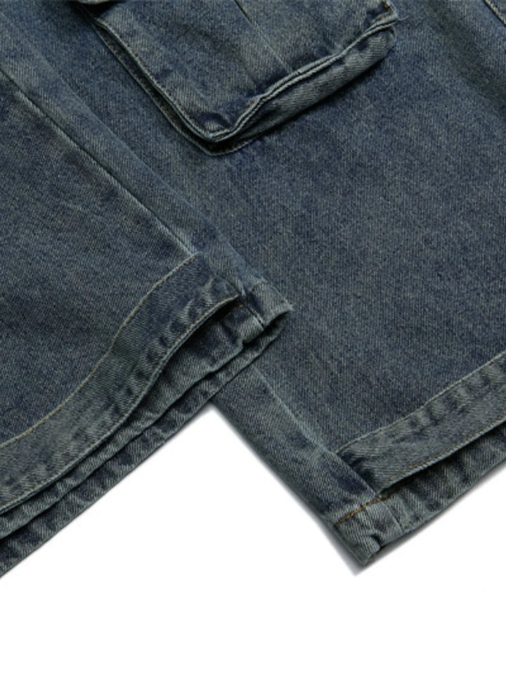 Men's Wide Leg Cargo Jeans