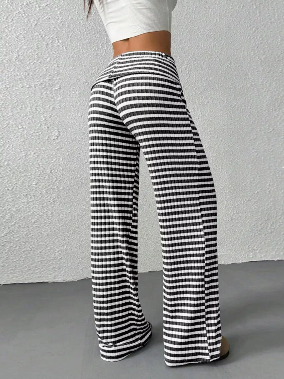 Striped Wide Leg Pants