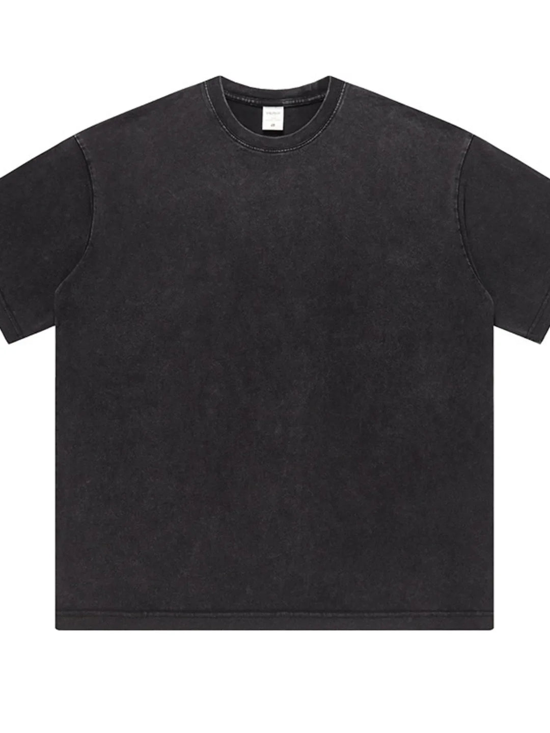 Men's Full Size Short Sleeve Round Neck Washed T-Shirt Plus Size