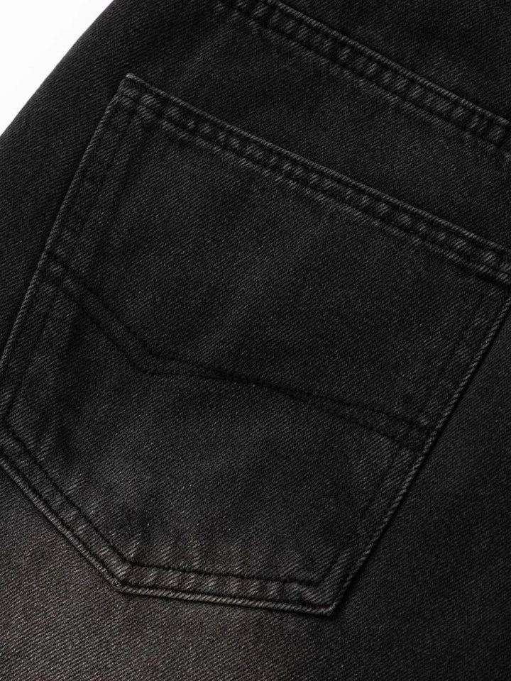 Men's Washed Denim Bermuda Shorts