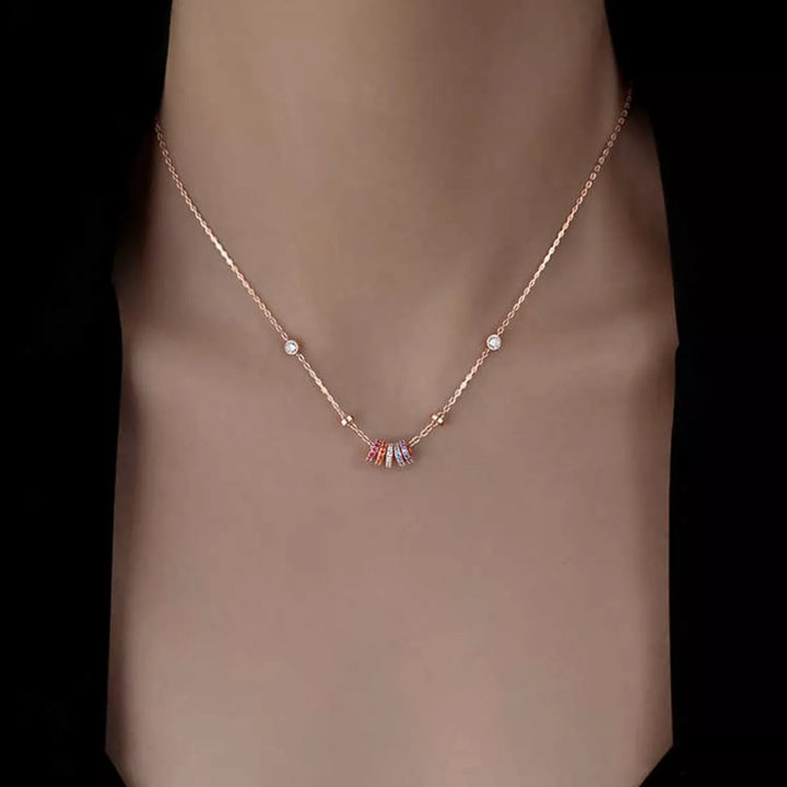 925 Sterling Silver Zircon Pendant Necklace
