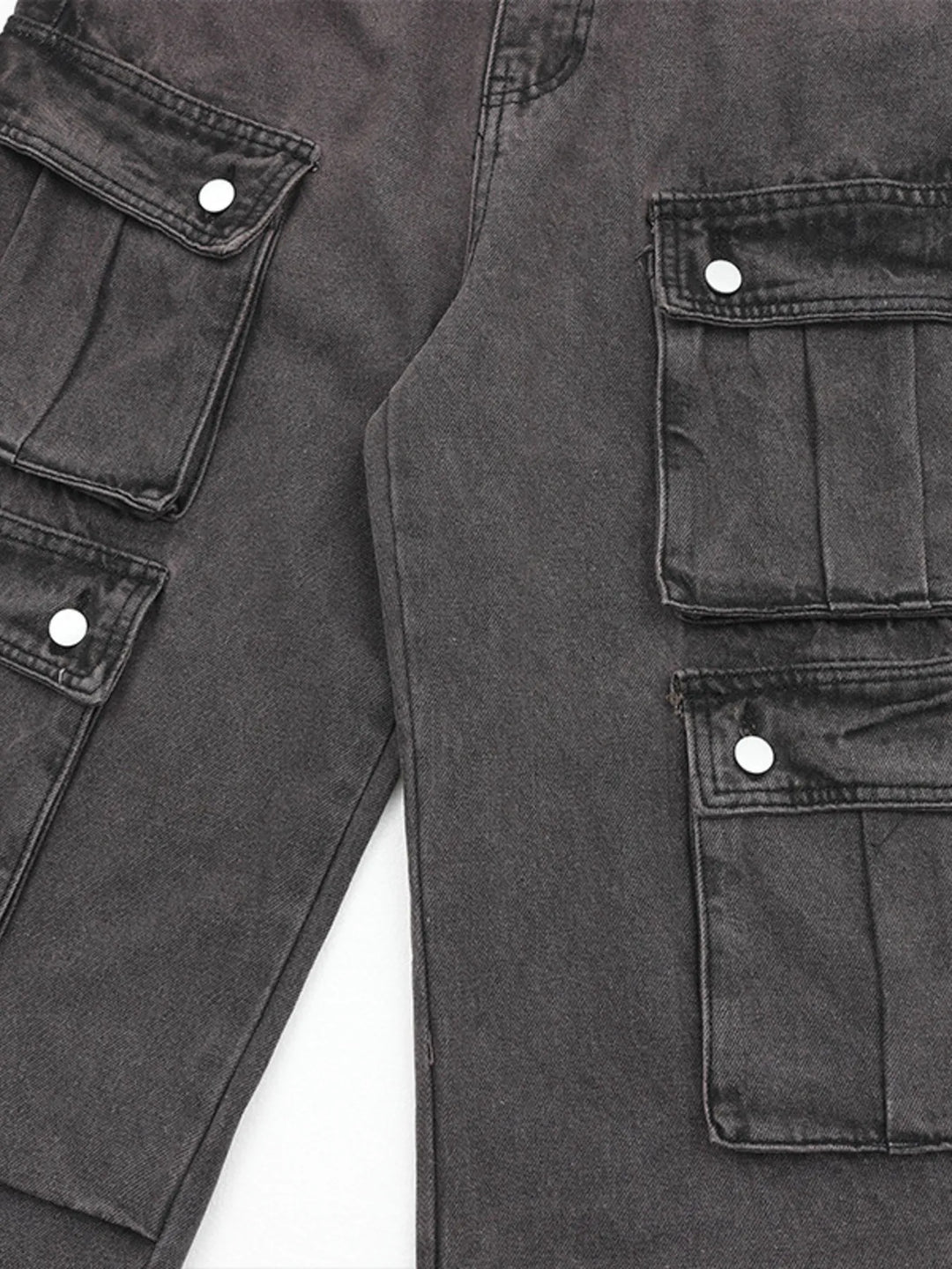 Men's Multi-Pocket Cargo Straight Jeans