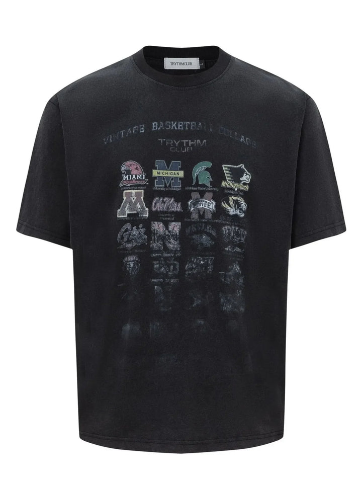 Men's Graphic Round Neck Short Sleeve T-Shirt