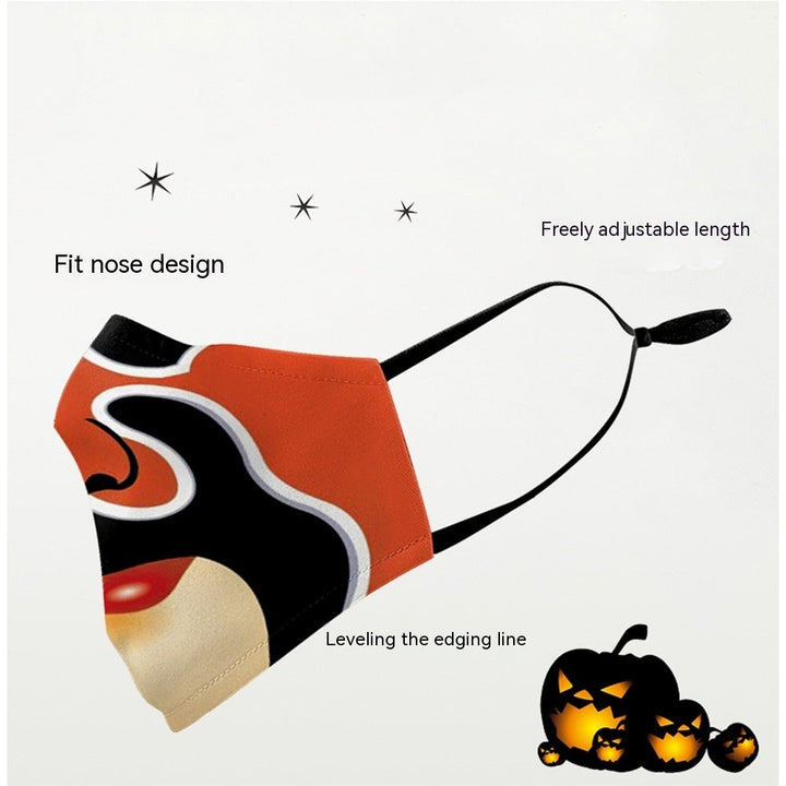 Digital Printing Halloween Clown Funny Double Outdoor Dust Mask