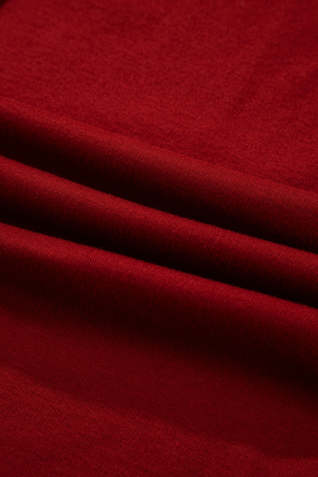 Red Dahlia Solid Color Extended Cuffs Long Sleeve Top