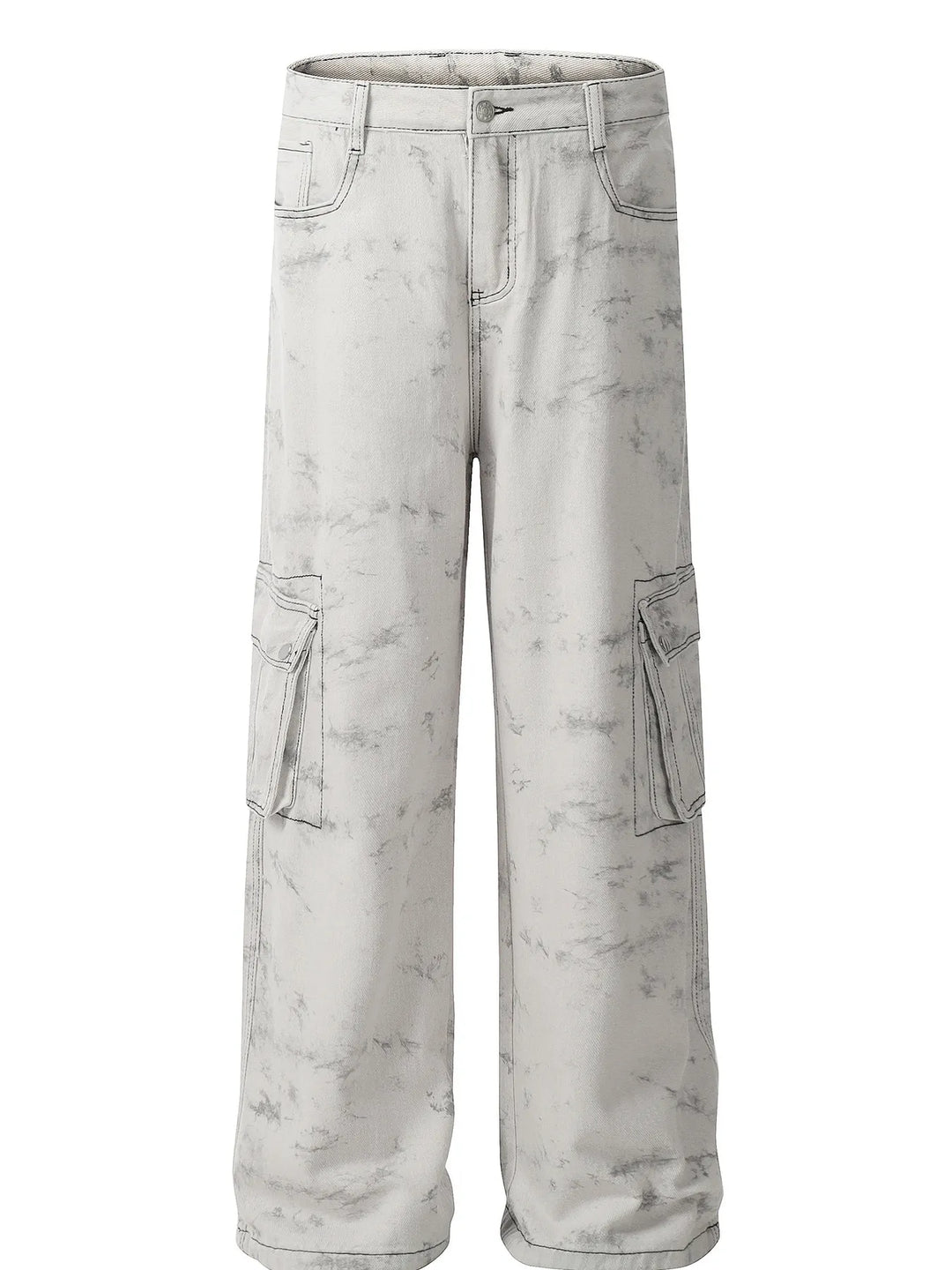 Men's Contrast Stitching Loose Fit Pants