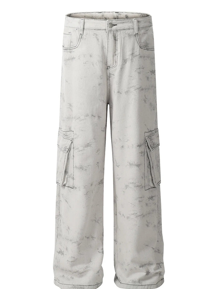 Men's Contrast Stitching Loose Fit Pants