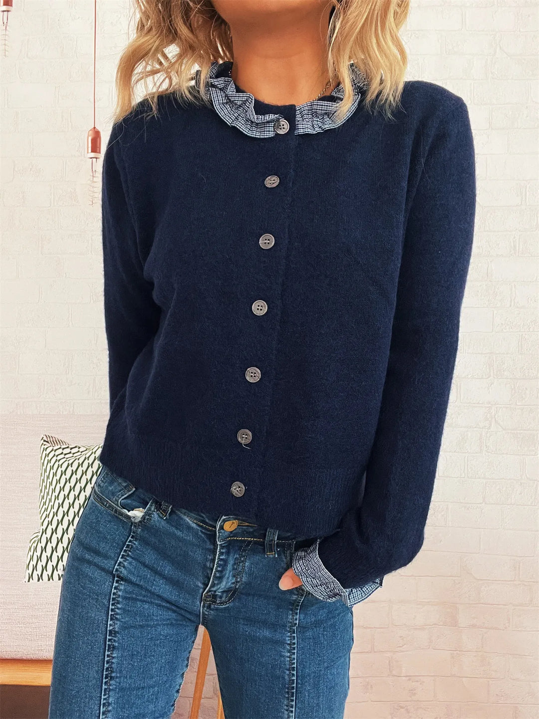 Button Up Long Sleeve Cardigan