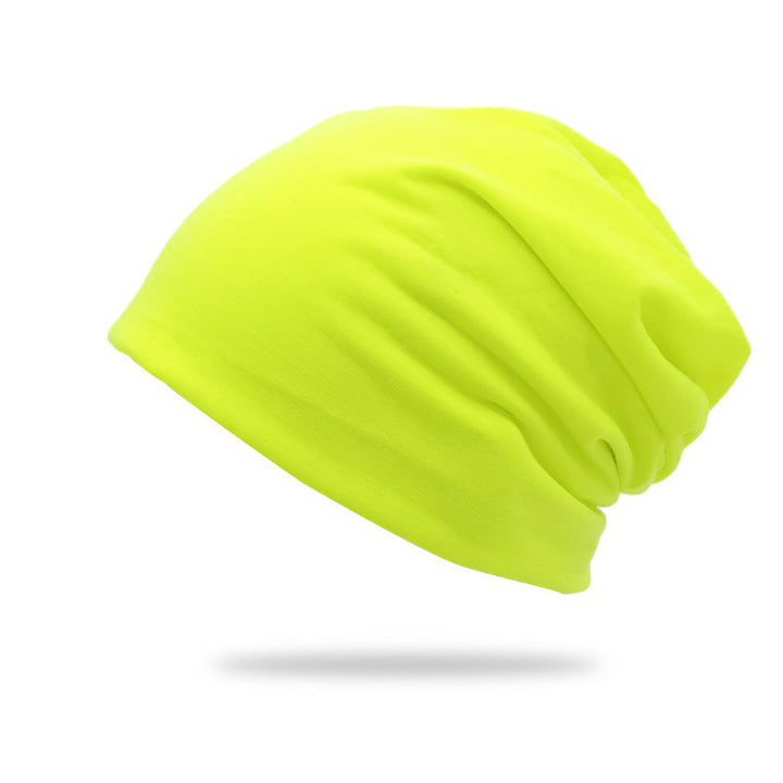 All-season, Versatile Solid-color Slouchy Beanie With A Knitted Wrap-around Design