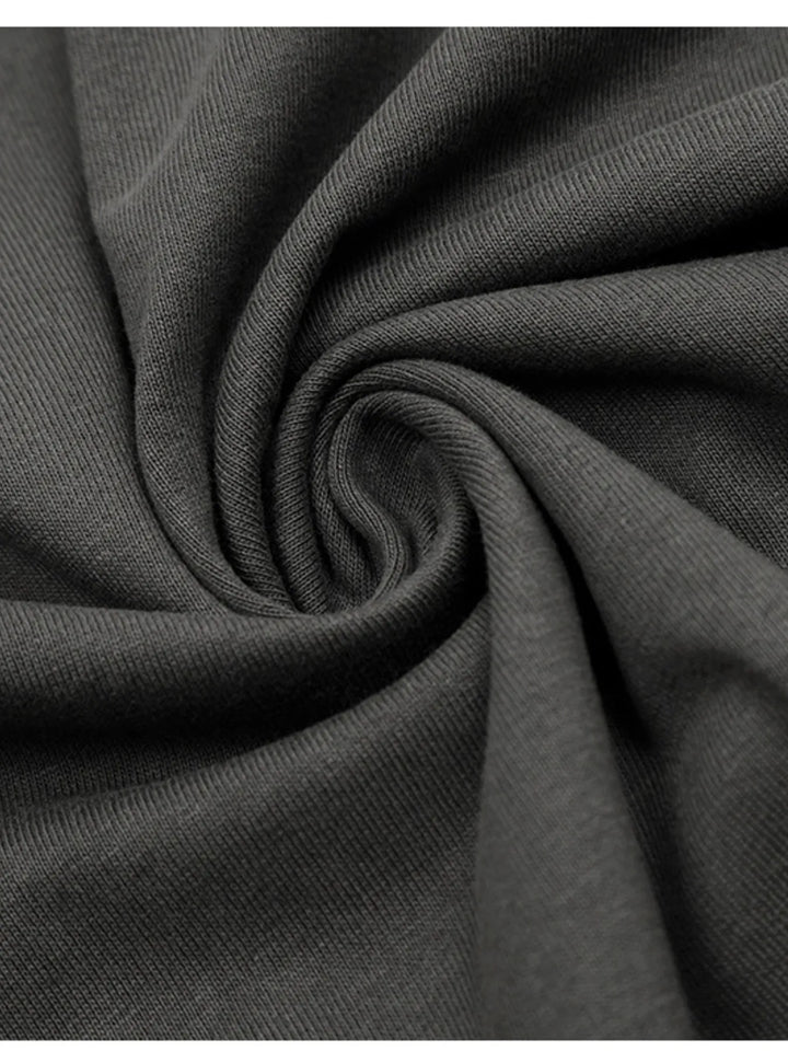 Men's Zip Detail Round Neck T-Shirt