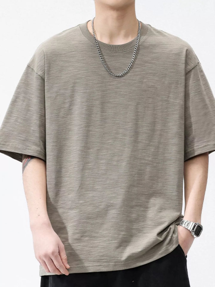 Men's Plus Size Casual Round Neck Short Sleeve T-Shirt